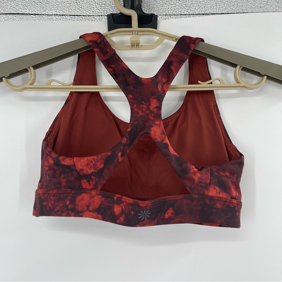 Athleta Ultimate Printed Frozen Floral Warm Sports Bra - Picture 3 of 8